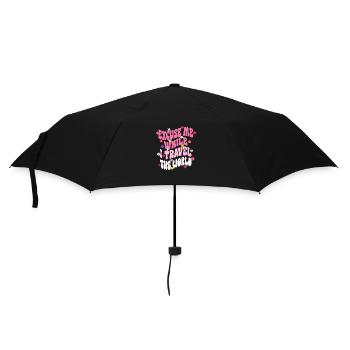 Excuse Me While I Travel The World Groovy Vintage - Parapluie standard - noir - Devant