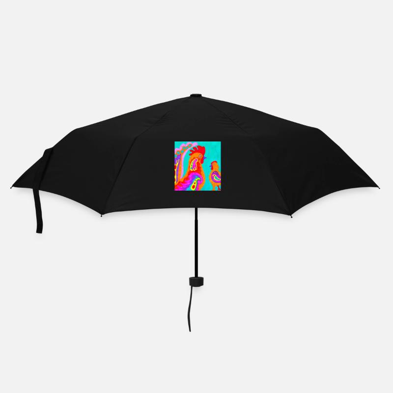 Hahn - Regenschirm (klein) - Schwarz
