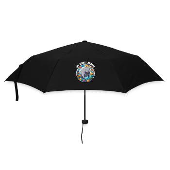 Lamantin avec beaucoup de poissons colorés - Parapluie standard - noir - Devant