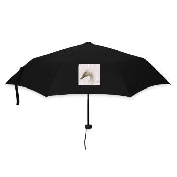 petit cygne mignon jeune cygne tuberculé - Parapluie standard - noir - Devant