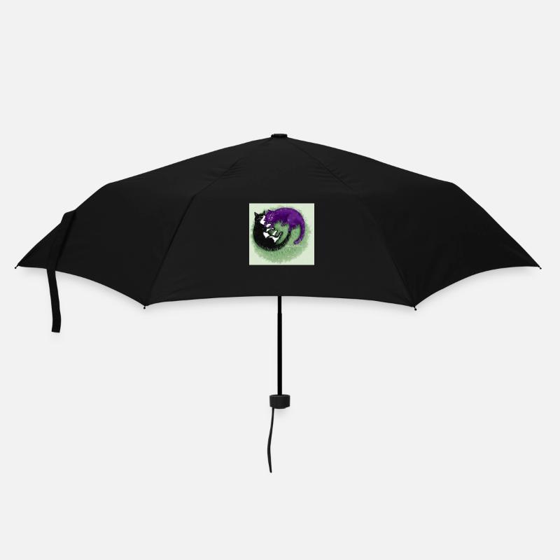 Ying Yang Chats - Parapluie standard - noir