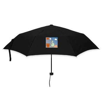 Bird Air - Regenschirm (klein) - Schwarz - Vorne
