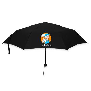 School caretaker - Umbrella (small) - black - Front