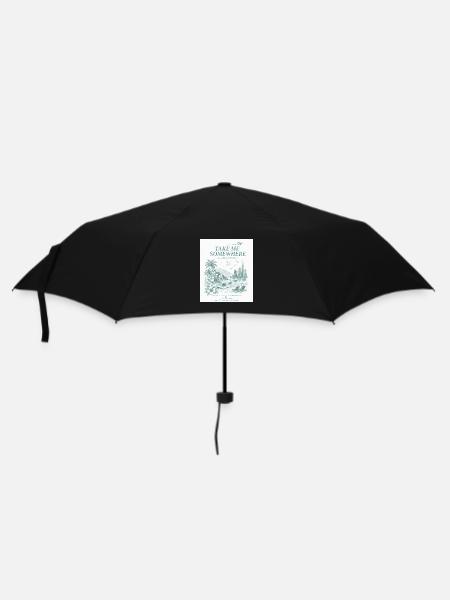 Bring mich irgendwohin - Regenschirm (klein) - Schwarz