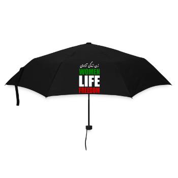 Women life freedom - Regenschirm (klein) - Schwarz - Vorne