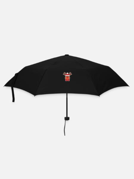 Rentier - Regenschirm (klein) - Schwarz