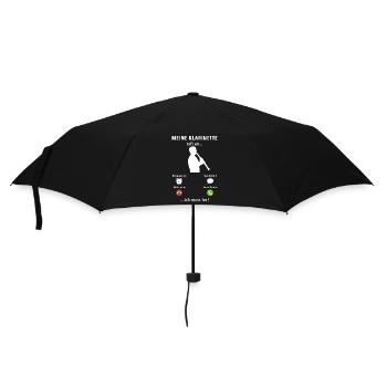 Meine Klarinette ruft an - ich muss los - Spruch - Regenschirm (klein) - Schwarz - Vorne