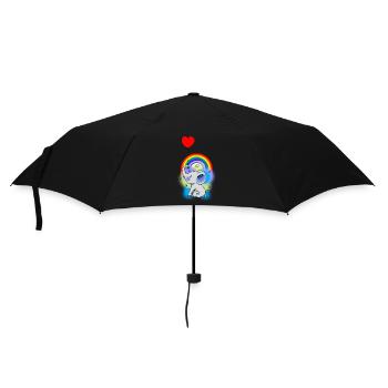 Ballon Bébé Éléphant Enfants Naissance Fantastique Cadeau - Parapluie standard - noir - Devant