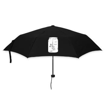 I hate cuddling (BW Version) - Umbrella (small) - black - Front