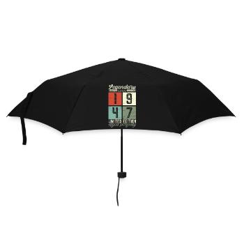 Légendaire depuis 1947 75ème anniversaire cadeau hommes - Parapluie standard - noir - Devant
