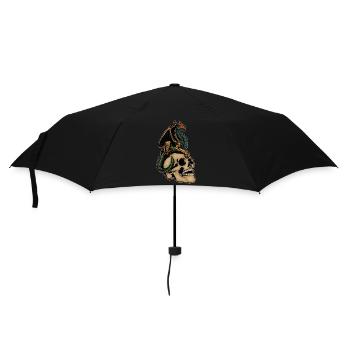 Scary Dragon & Creepy Skull Head Halloween Costume - Umbrella (small) - black - Front