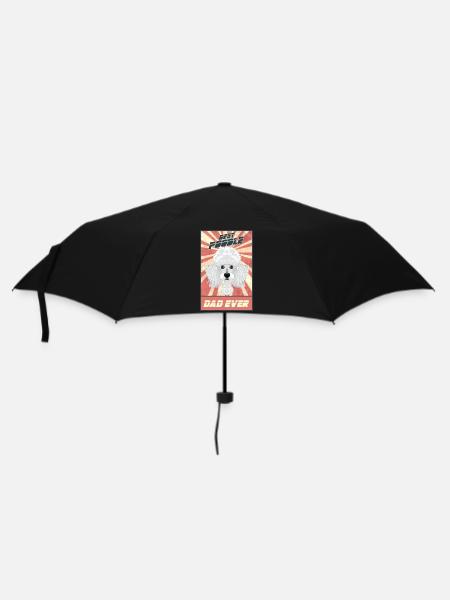 Meilleur papa caniche de tous les temps I Amoureux Caniche - Parapluie standard - noir