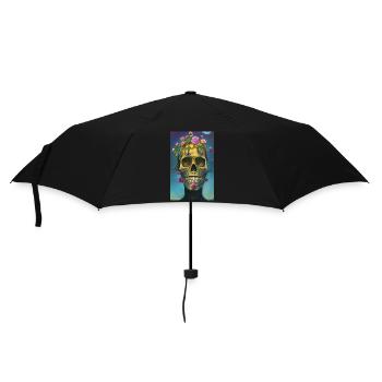 Beautiful fantasy Skull - Umbrella (small) - black - Front