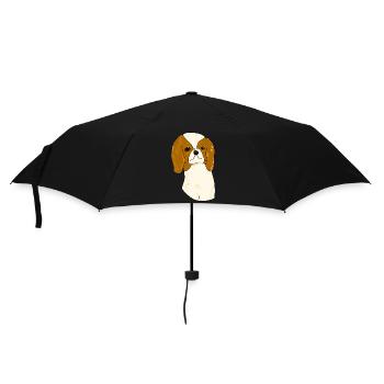 graphic dog design - Umbrella (small) - black - Front