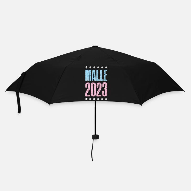 Malle 2023 - Regenschirm (klein) - Schwarz