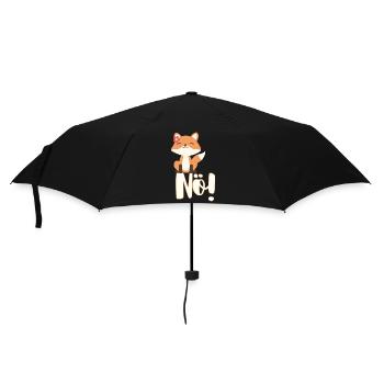 Nö! Fuchs - Regenschirm (klein) - Schwarz - Vorne