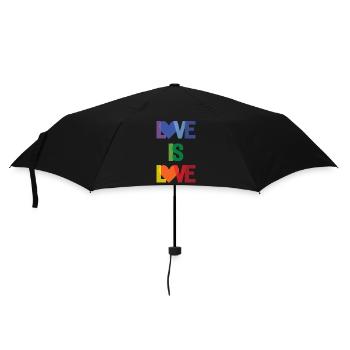 Mois de la fierté - L’amour c’est l’amour - Parapluie standard - noir - Devant