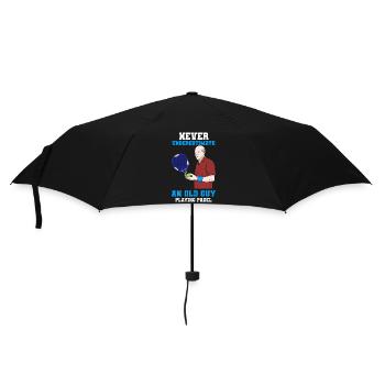 Padel Paddel Schläger Tennis Sport I Geschenk - Regenschirm (klein) - Schwarz - Vorne