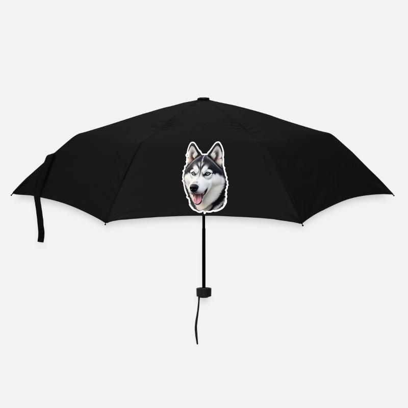 Husky - Regenschirm (klein) - Schwarz