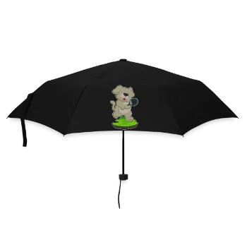 Dog tennis tennis racket sport - Umbrella (small) - black - Front