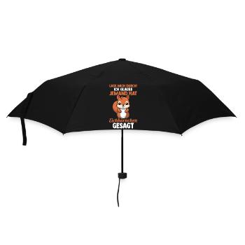 Eichhörnchen - Regenschirm (klein) - Schwarz - Vorne