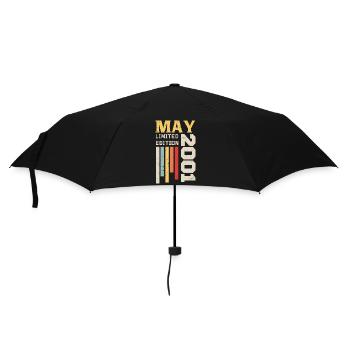 Mai 2001 - Geburtstagsgeschenk geboren im Mai 2001 Mai - Regenschirm (klein) - Schwarz - Vorne