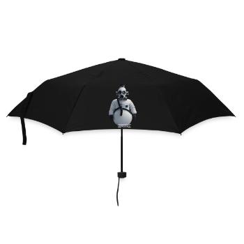 Schneemann - Regenschirm (klein) - Schwarz - Vorne