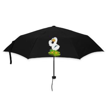 Duck Teacher Book School - Umbrella (small) - black - Front