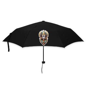 Egypt / Pharaoh / Mummies / Hieroglyphics / Sphinx - Umbrella (small) - black - Front
