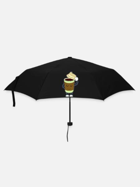 Coffee to go Becher - Regenschirm (klein) - Schwarz