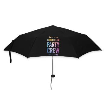 Formentera Party Crew Spruch - Regenschirm (klein) - Schwarz - Vorne