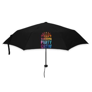 Teneriffa Party Crew Spruch - Regenschirm (klein) - Schwarz - Vorne