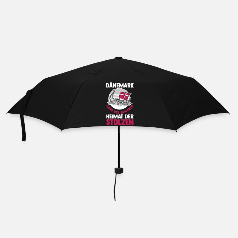 Danois Danemark - Parapluie standard - noir