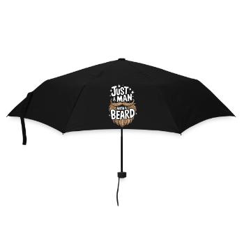 Bart Schnurrbart Bärtige Männer - Regenschirm (klein) - Schwarz - Vorne