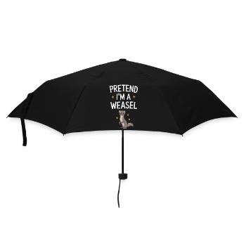 Wiesel - Regenschirm (klein) - Schwarz - Vorne