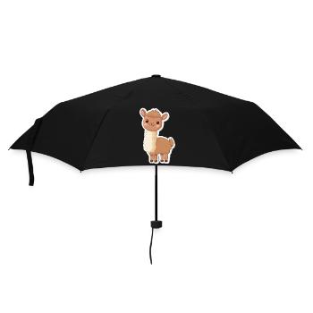 Lama Alpaga Lama Lama Cadeau Animal - Parapluie standard - noir - Devant