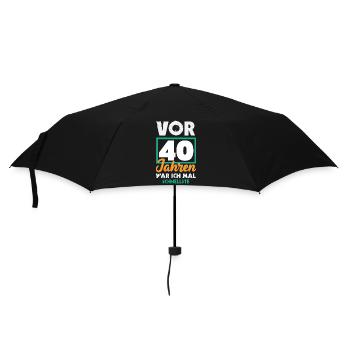 Funny 40th Birthday Gift Birthday Shirt - Umbrella (small) - black - Front