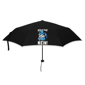 Avant de demander No Hedgehog Mauvaise humeur - Parapluie standard - noir - Devant