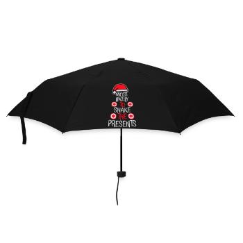 Most Likely to Shake the Presents Christmas Fun - Umbrella (small) - black - Front