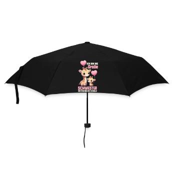 I'm the big sister I make the rules - Umbrella (small) - black - Front
