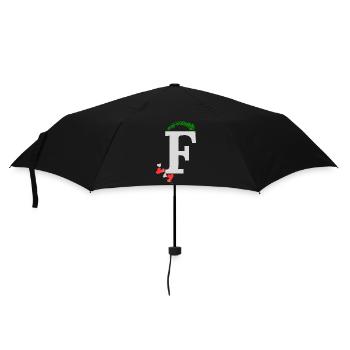 F - Regenschirm (klein) - Schwarz - Vorne