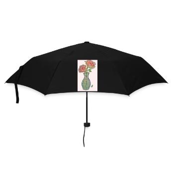 Éclat de Roses au Crayon - Parapluie standard - noir - Devant