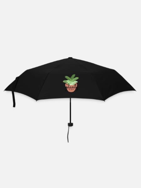 Planty of love - Regenschirm (klein) - Schwarz