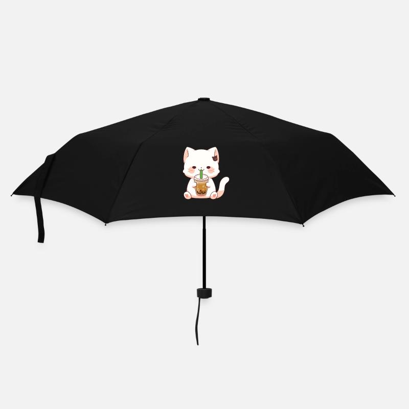 Süße Katze #2 - Regenschirm (klein) - Schwarz