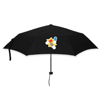Pop Art Design Geschenk Retro Kapsel Medikament - Regenschirm (klein) - Schwarz - Vorne