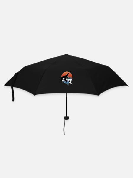Orca - Regenschirm (klein) - Schwarz