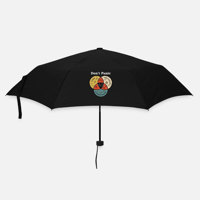 Don't Panic 42 Répondre à cette question Life Universe Rest - Parapluie standard - noir