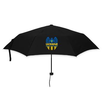 UKRAINE Never Surrenders The cross Ukrainian Flag - Umbrella (small) - black - Front