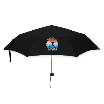 Runner Mama Funny Marathon Running Fête des mères - Parapluie standard - noir - Devant