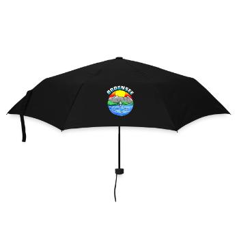 Bodensee - Regenschirm (klein) - Schwarz - Vorne
